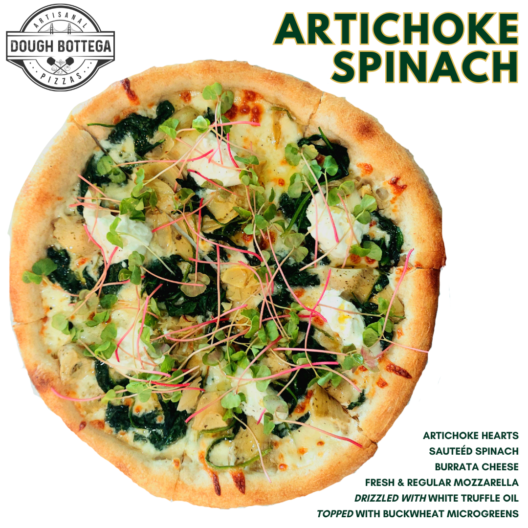 ARTICHOKE SPINACH PIZZA