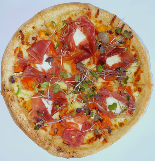 Seasonal: PERSIMMON & PROSCIUTTO PIZZA